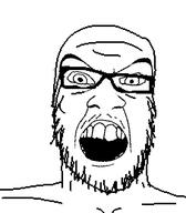 angry glasses merge mustache open_mouth soyjak stubble variant:a24_slowburn_soyjak variant:feraljak // 454x520 // 17.1KB