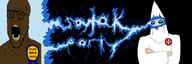 electricity kkk ku_klux_klan lightning meta:banner nigger soyjak_party thunder variant:cobson variant:unknown // 5127x1709 // 247.7KB