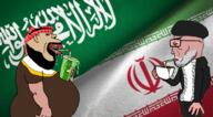 arab drinking fifa_(drink) iran mbs mohammed_bin_salman saudi_arabia side_profile subvariant:euromutt subvariant:impish_amerimutt variant:impish_soyak_ears variant:markiplier_soyjak // 4032x2234 // 6.6MB