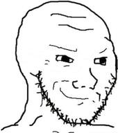 closed_mouth no_glasses smile smug soyjak stubble template variant:soyak // 367x415 // 28.1KB