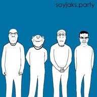 4soyjaks album_cover arm closed_mouth facing_front front_facing hand leg looking_at_you music neutral parody smile soyjak_party subvariant:chudjak_front subvariant:cobson_front2 subvariant:impish_front subvariant:neutralplier variant:chudjak variant:cobson variant:impish_soyak_ears variant:markiplier_soyjak weezer weezer_blue_album // 1000x1000 // 92.9KB