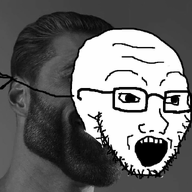 gigachad glasses mask nas:gigachad open_mouth soyjak stubble variant:soyak // 926x828 // 190.1KB