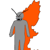 aaron_bushnell angry animated arm burning crying ext=gif fire full_body grey_skin hand leg open_mouth selfish_little_fuck soyjak stubble text variant:cryboy_soyjak // 162x255 // 56.8KB