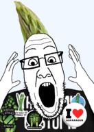 asparagus clothes food hand heart i_love series:fruiterz! stubble text transparent_background tshirt variant:ppp vegetable // 1000x1400 // 608.3KB