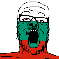 bulgaria country flag flag:bulgaria glasses open_mouth soyjak stubble variant:a24_slowburn_soyjak // 454x553 // 7.6KB