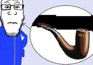 glasses looking_at_you neutral pipe smoking stubble subvariant:neutralplier variant:markiplier_soyjak // 1398x978 // 354.8KB