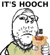 alcohol alcoholic clothes dirty disheveled glasses grey_beard hand holding_object hooch its_over paper_bag sad soyjak stubble subvariant:wholesome_soyjak text variant:gapejak // 673x733 // 133.8KB