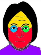 colorful glasses hair nose stubble variant:lennonjak // 191x255 // 11.6KB