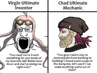 anime beanie danganronpa_(series) danganronpa_2:_goodbye_despair danganronpa_v3:_killing_harmony glasses inventor iruma_miu long_hair mechanic meme nordic_chad pink_hair red_hair souda_kazuichi text variant:markiplier_soyjak video_game visual_novel // 1000x750 // 109.9KB