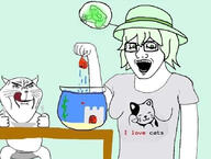 animal cat crazed cryfish crystal_cafe female fish glowing open_mouth subvariant:female_soyak subvariant:impish_meowjak subvariant:soyak_(crazed) toxoplasmosis variant:impish_soyak_ears variant:soyak // 840x635 // 219.5KB