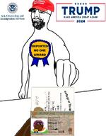 2024 award beard bindi brown_skin citizenship college colorful_hair deportation diploma donald_trump election green_card holding_object immigration india indian indian_flag maga maga_hat tranny variant:bartender variant:smugjak // 709x907 // 87.5KB