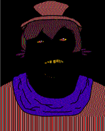 black dark ext=gif jewbo_(namefag) jewbrap_(namefag) jimbo_(namefag) jimbo_(user) meta:namefags moving oneshit purple_eyes vantablack variant:alicia yellow_eyes yellow_teeth // 512x640 // 2.7MB