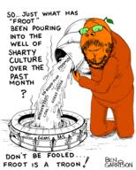 50_board_plan a_wyatt_mann anti_froot ben_garrison cartoon coal don't_be_fooled food froot froot_(user) fruit glasses great_purge orange_skin political_cartoon poopson stubble subvariant:wholesome_soyjak toss variant:gapejak wordfilter // 482x600 // 207.0KB