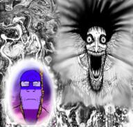 calm glum psychedelic schizophrenia subvariant:schizojak variant:markiplier_soyjak // 1388x1333 // 1.8MB