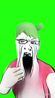 4chan 4cuck anime bloodshot_eyes clothes crying glasses green_screen hair meta:ai_generated oh_when_the_saints_are_marching_in seething soyjak variant:soyak video viggle yotsoyba // 720x1280, 19.6s // 5.2MB