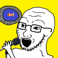 arm fish glasses hand holding_object microphone open_mouth sea singing soyjak stubble submarine the_beatles underwater variant:soyak window yellow_background yellow_submarine // 974x826 // 134.5KB