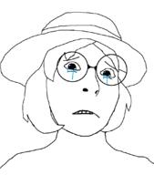 clenched_teeth clothes crying female glasses hair hat round_glasses sad soyjak subvariant:female_cobson teeth variant:cobson // 962x1094 // 54.5KB