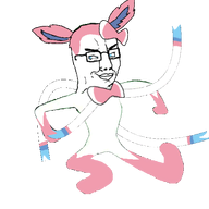 animal animal_ears animated blue_eyes bowtie clean_dance dance pink_hair pokemon ribbon sylveon variant:chudjak // 498x498 // 271.7KB
