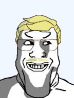 blond glasses hair jeffrey_dahmer ominous smile soyjak stubble variant:markiplier_soyjak // 600x800 // 58.2KB