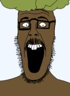buck_teeth glasses mustache open_mouth series:objakt soyjak stubble tree variant:beastjak // 878x1200 // 80.0KB