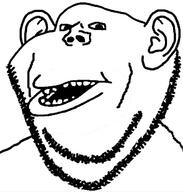 amerimutt ear open open_mouth soyjak stubble subvariant:impish_amerimutt template variant:impish_soyak_ears // 598x628 // 65.6KB