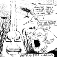 2soyjaks boat closed_mouth fish glasses harpoon open_mouth redraw sawfish seaweed soyjak stubble subvariant:chudjak_front underwater variant:chudjak variant:gapejak // 1195x1200 // 1.2MB