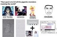 4chan anime attack_on_titan chud computer eren evangelion glasses grand_slam ikari_shinji keyboard monitor neon_genesis_evangelion pol_(4chan) sonic_the_hedgehog subvariant:pol_face super_sonic text tv_(4chan) variant:chudjak wordswordswords // 1050x690 // 649.2KB