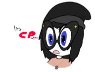 avengers beanie blue_eyes blush clothes female glasses necklace open_mouth redraw soyjak text variant:soytan // 846x639 // 41.5KB