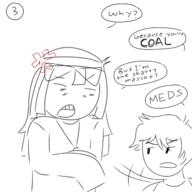 2soyjaks anger_mark angry beanie clothes comic drawn hair meds nate necklace question_mark soyjak speech_bubble subvariant:shoyta variant:gapejak variant:soytan // 645x645 // 134.3KB