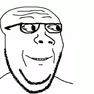 animated ext=gif eyes_popping glasses smile soyjak splice splicejak stubble subvariant:waow subvariant:wholesome_soyjak talking text variant:gapejak variant:soyak waow // 798x729 // 147.0KB