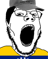 cap clothes flag:venezuela gapenewell glasses hair hat meta:namefags muscular_male open_mouth soyjak soyjak_wiki stubble subvariant:gapearyan variant:gapejak venezuela // 1000x1250 // 197.1KB