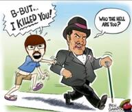 barneyfag ben_garrison brown_hair clothes comic don_turtelli full_body hat lee_goldson mustache senor_huevos soyjak speech_bubble text variant:feraljak white_skin // 935x793 // 133.2KB