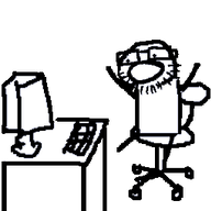 animated beard chair computer desk excited ext=gif glasses keyboard meta:not_oc open_mouth soyjak spinning variant:unknown // 256x255 // 14.2KB