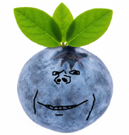 blueberry food foodjak fruit leaves series:fruiterz! swede variant:impish_soyak_ears // 684x717 // 497.5KB