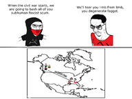 1488 amerimutt antifa arm bacon balding beard beer black_lives_matter blm_logo bloodshot_eyes brown_skin button camouflage celtic_cross cigarette closed_mouth clothes communism confederate crying dodge dodge_ram donald_trump ear fat flag:confederate_battle_flag flag:gay_pride_flag flag:palestine flag:progress_pride_flag flag:transgender_pride_flag food george_lincoln_rockwell glasses hair hairy hamburger hammer_and_sickle hammerskins hand hat holding_object iron_cross kkk lips middle_finger milwaukees_best_ice national_socialist_movement nazism north_america open_mouth pitbull purple_hair red_triangle rock_against_communism schutzstaffel seething smoke smoking soyjak stubble subvariant:chudjak_seething subvariant:impish_amerimutt subvariant:meximerican subvariant:seethejak sunglasses swastika sweat_stain sweaty tank_top tattoo teeth template text tranny trend:aryan tshirt united_states variant:bernd variant:chudjak variant:impish_soyak_ears variant:markiplier_soyjak variant:meximutt white_supremacist // 4032x3024 // 1.6MB