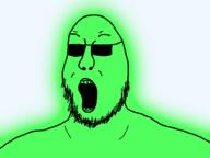 beard glasses open_mouth shades stubble sunglasses trend:glowie variant:malajak // 1024x768 // 107.7KB