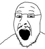 glasses mustache open_mouth soyjak stubble template variant:jimmyjak // 486x530 // 10.7KB