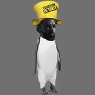 animated giga gigachad libertarian lolbert nas:gigachad penguin taxation_is_theft yellow_hat // 480x480 // 820.5KB