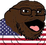 fat flag:united_states glasses obese open_mouth soyjak stubble tongue united_states variant:et // 1096x1080 // 382.0KB