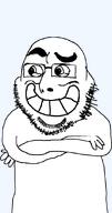 bean_mouth calarts cobsontalks crossed_arms eyebrow_raise looking_to_the_left smile subvariant:cobsontalks variant:cobson // 475x900 // 15.3KB