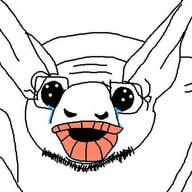 animal bat crying glasses oh_my_god_she_is_so_attractive open_mouth stubble variant:unknown // 403x403 // 55.1KB
