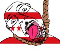 ack building castle drenthe flag flag:drenthe glasses hair hanging netherlands open_mouth rope soyjak star_(symbol) stubble suicide teeth tongue variant:bernd yellow_teeth // 768x719 // 40.4KB