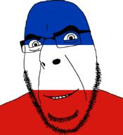 flag flag:schleswig-holstein full_head germany glasses hair looking_at_you open_mouth schleswig-holstein smile soyjak stubble teeth variant:cobson // 775x849 // 20.2KB