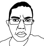 closed_mouth frown glasses hair lips template traced variant:chudjak white_background // 512x538 // 8.4KB