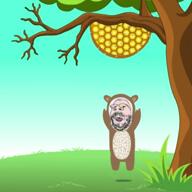 2soyjaks animated baby bear bee beehive doll_(user) father fathers_day glasses grass honey jumping lifting love music pacifier pedobear short sound stubble text tree variant:gapejak video // 1080x1080, 13.1s // 10.3MB