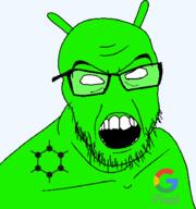 android antenna google graphene_os green_skin no_eyes no_nose phone proprietary software variant:feraljak // 1285x1369 // 44.5KB