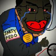 ack animated autism autism_speaks award bald blackface bloodshot_eyes blue_eyes blue_glasses blue_shirt brown_skin brown_troonjak cap chud_(boorufag) chud_(soybooru) closed_mouth clothes clown clown_nose crying discord distorted doll_(user) edit ext=gif flag flag:nazi_germany flag:transgender_pride_flag froot furry gangnam_style germany giggly_goon_clown glasses goonclown green_glasses hair hat heart hitler_mustache i_love i_trans_heart jake jakparty_soy medal meta:pornographic_content multiple_soyjaks mustache nate natejak nazi_germany nikocado_avocado onion open_mouth orange_skin pizza purple_hair purple_skin puzzle red_shirt rent_free rope soviet_army_uniform soybooru spam spammer stubble subvariant:chudjak_front subvariant:jartycuck subvariant:muscular_chud swastika tongue tranny trend:aryan trend:jartycuck trend:slopjak variant:bernd variant:chudjak variant:cobson variant:feraljak variant:kuzjak variant:soyak video yellow_hair yellow_teeth // 1080x1080, 19.5s // 49.8MB