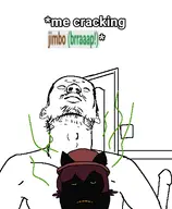 background black_skin dildo door ear half_body jimbo_(namefag) jimbo_(user) jimbrap jimbraphog looking_up meme meta:namefags open_mouth rotten_teeth skinny stinky subvariant:hunky_twink_sex_machine text variant:alicia variant:crackinglabubu vivo_endive // 396x480 // 82.0KB