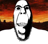 blood_meridian cobson_face creepy horror judge_holden scary soyjak_party subvariant:hornyson_front variant:cobson // 640x591 // 411.9KB