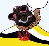 bloodshot_eyes brown_skin brown_troonjak crying flag:brunei open_mouth rope series:coonfags soyjak speech_bubble_empty suicide tongue variant:bernd // 768x719 // 258.8KB